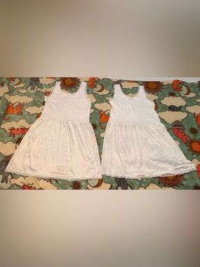 2 Vintage I.C. Collections Girls Full Slips-Size 10 & 12